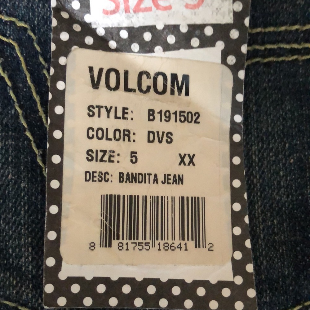 NWT VOLCOM Lowrise womans Bandita jeans - Picture 3 of 7